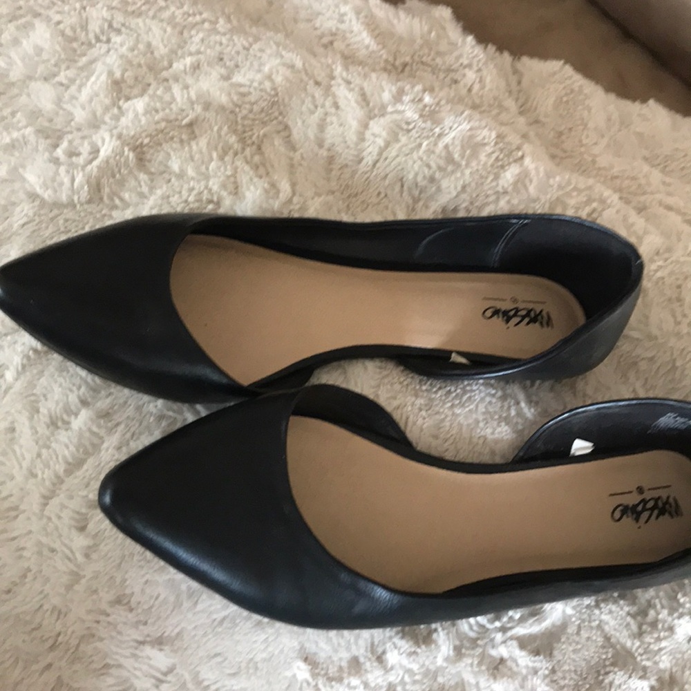 Black Mossimo d’orsay flats - worn one time only